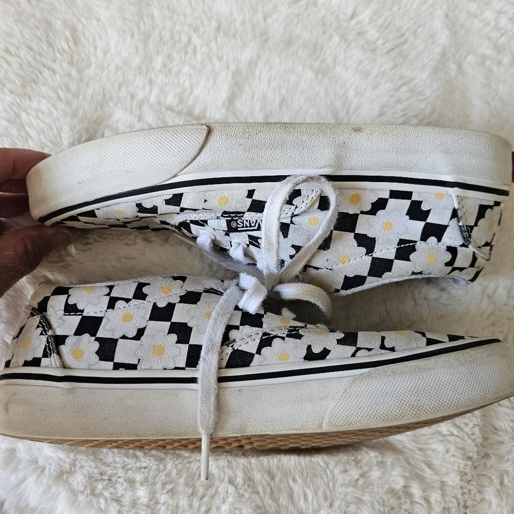 Vans Kids Doheny Flower Checkerboard‎ Sneaker Missy Sz 4 or Womens 5.5 - Picture 6 of 9